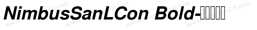 NimbusSanLCon Bold字体转换